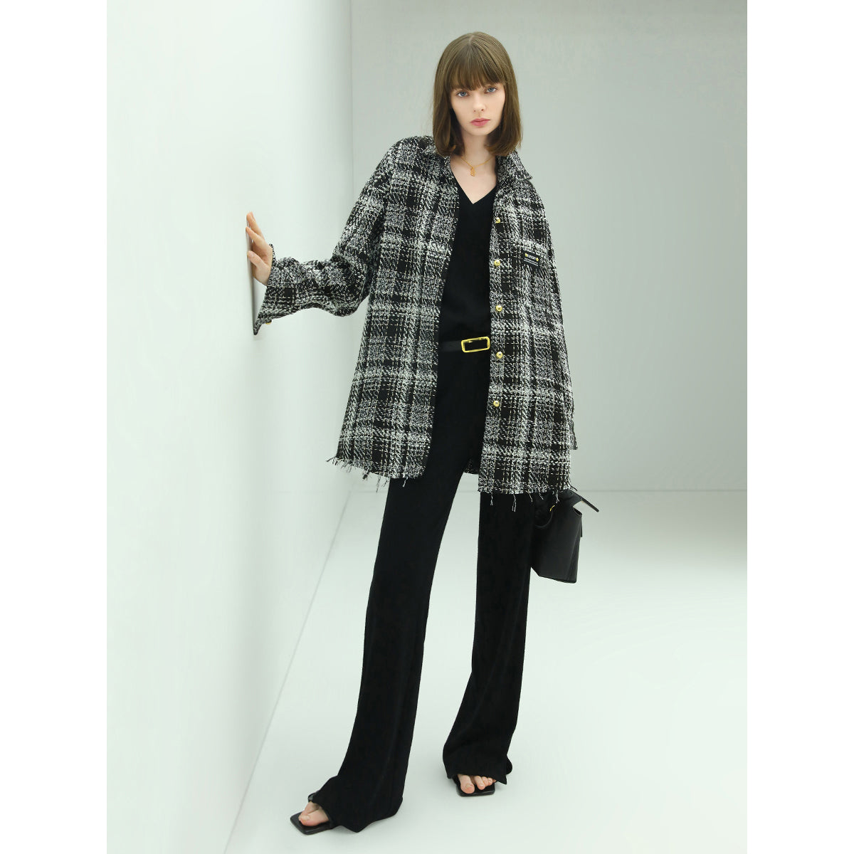 classic tweed checkered coat all check 3