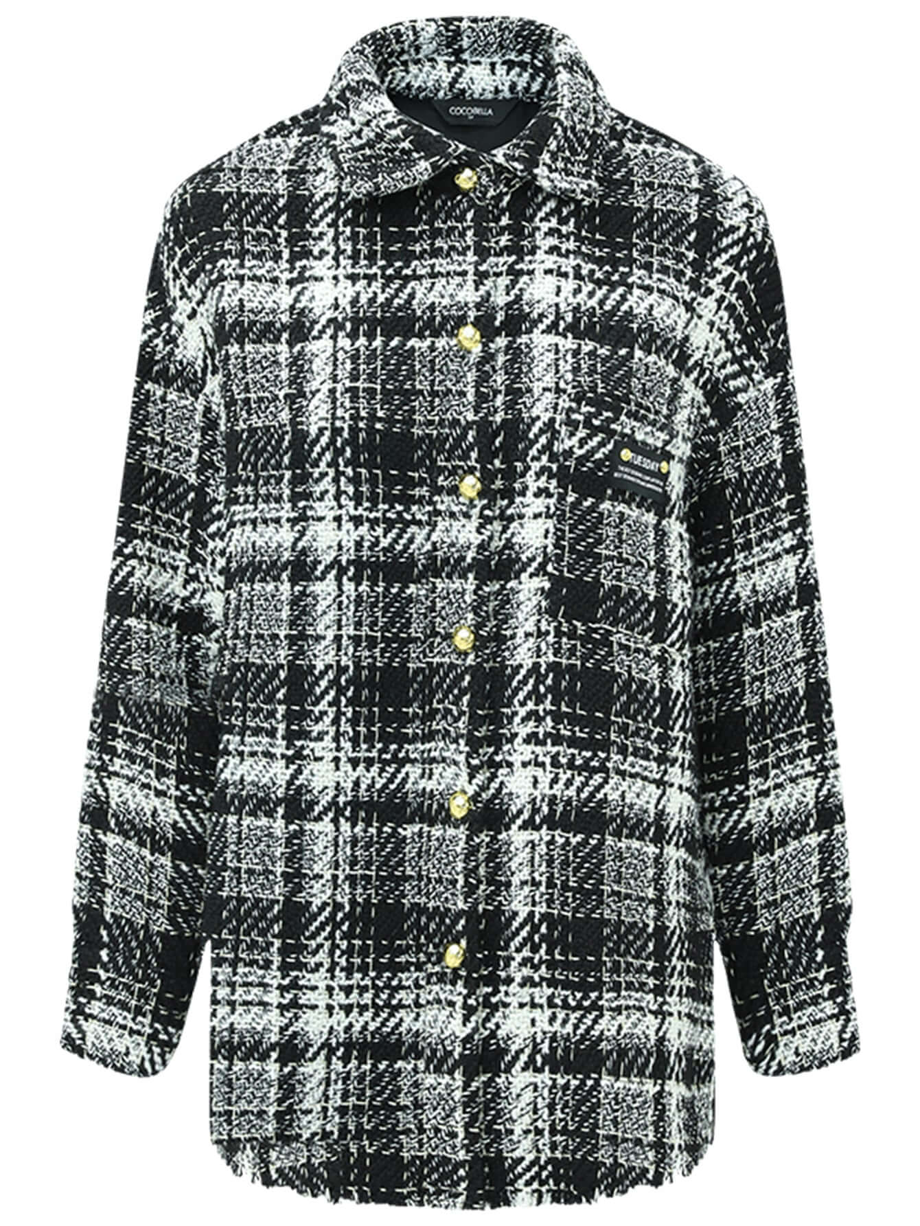 classic tweed checkered coat all check 4