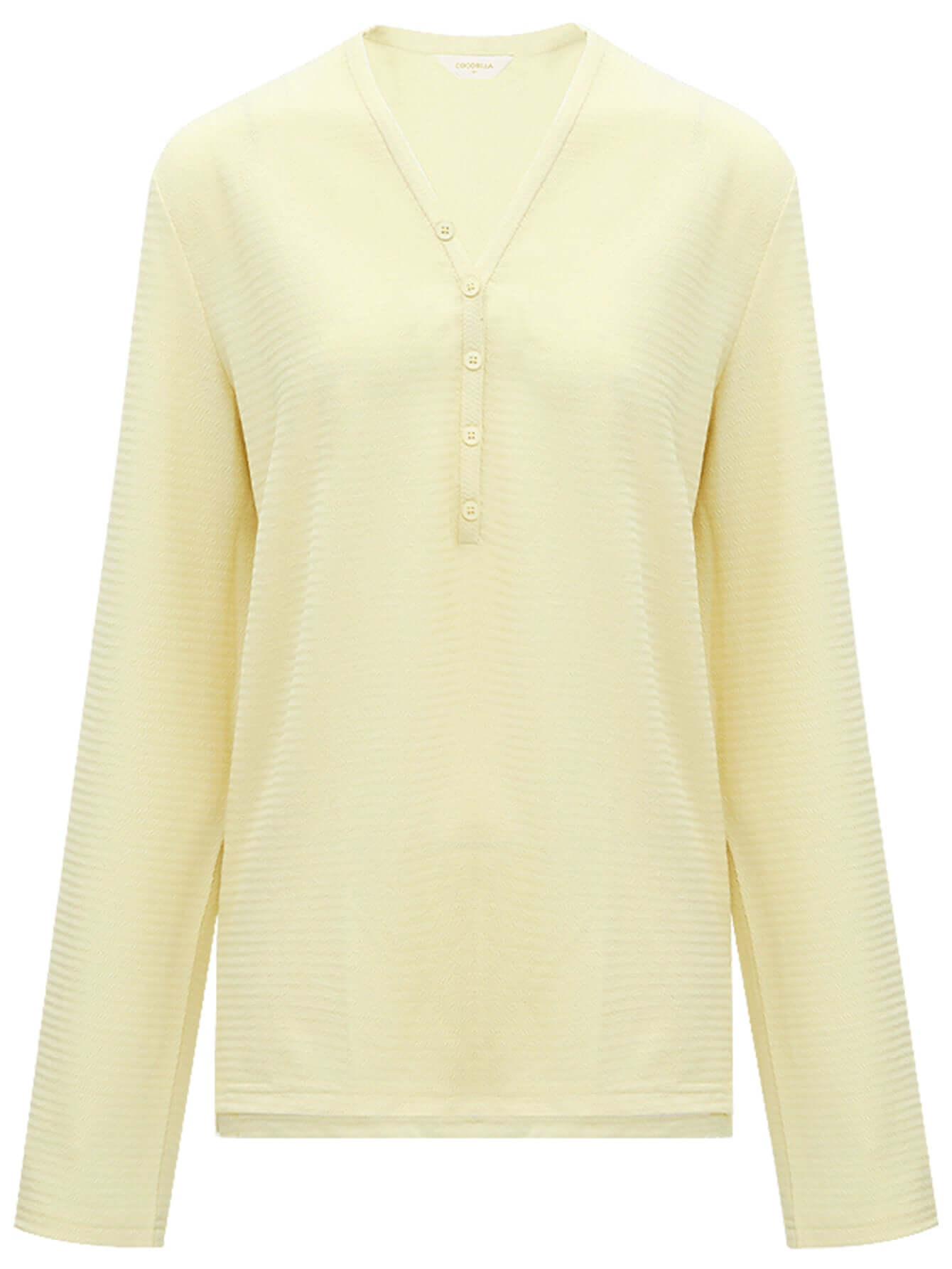 classic v neck jacquard tee all yellow 4