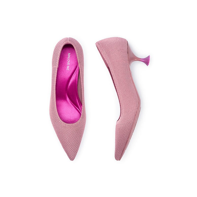 Classy Madam Pointed Toe Kitten Heels - 0cm