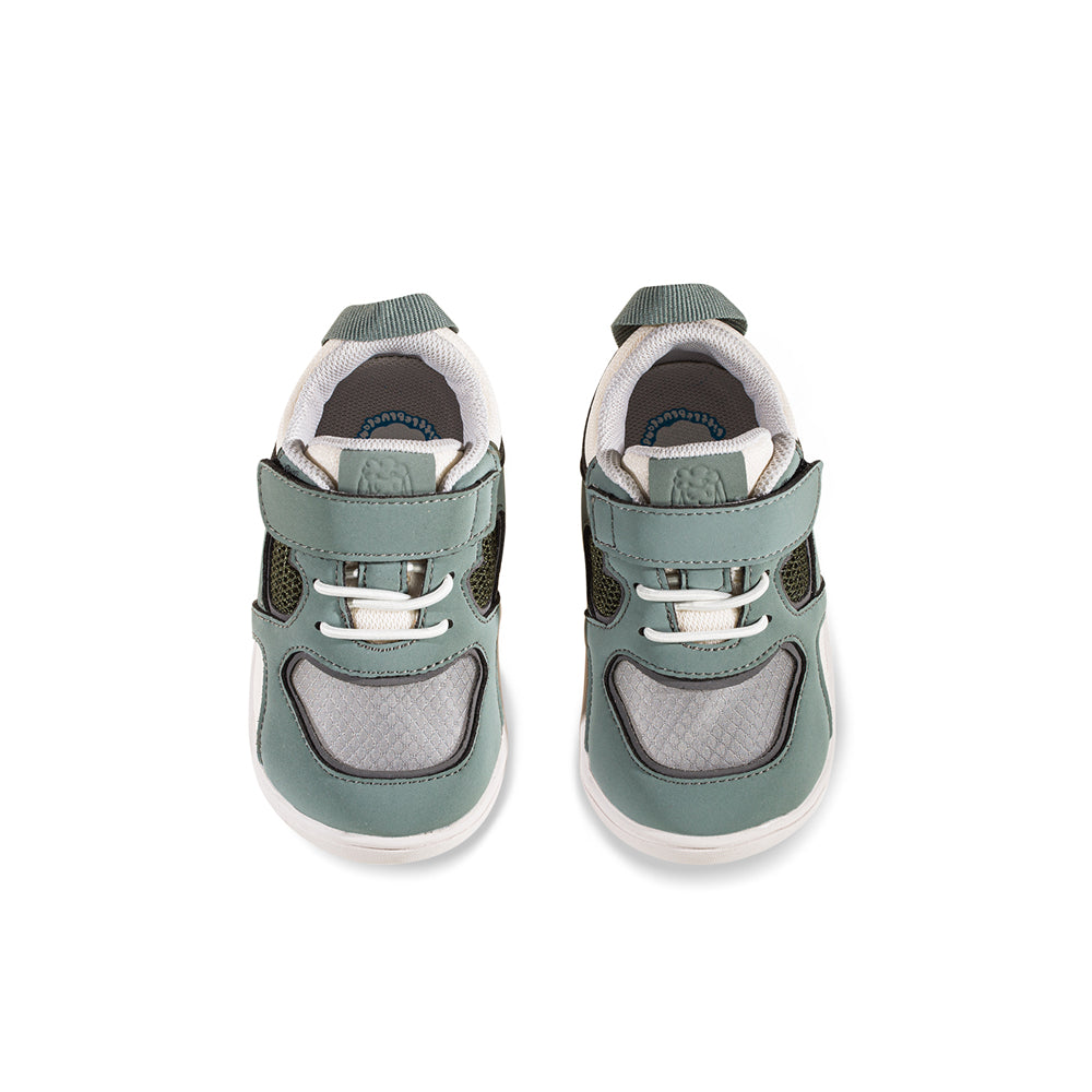 cloud breathable soft sole non slip baby sneakers all green 3