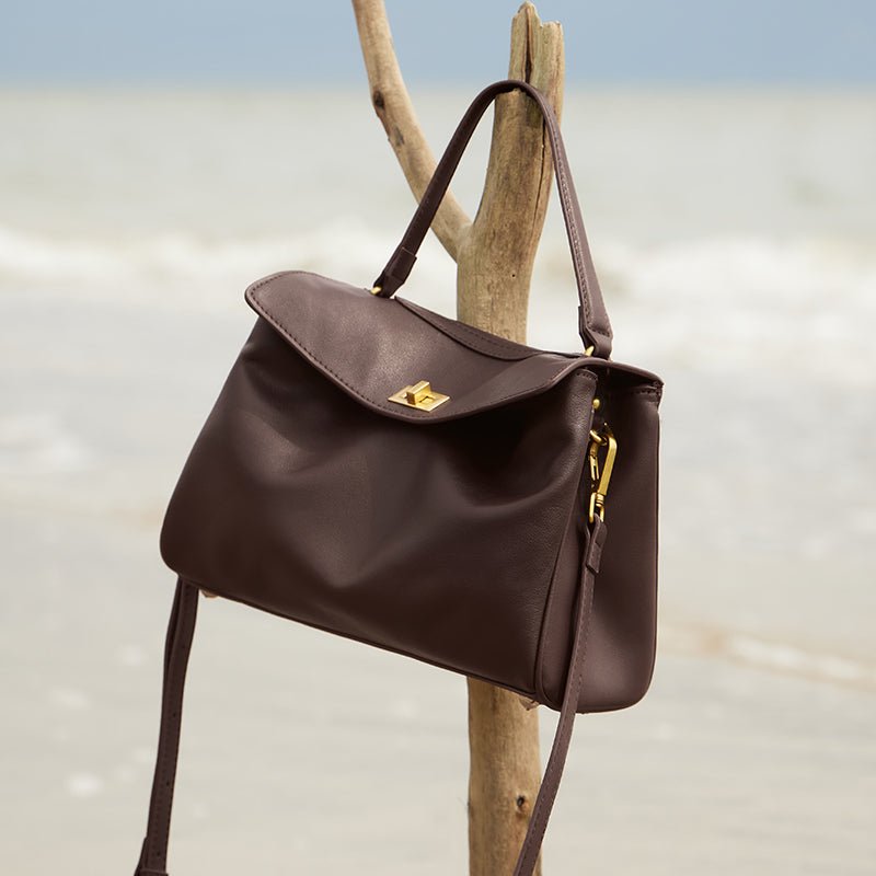 Cloud Leather Satchel Bag