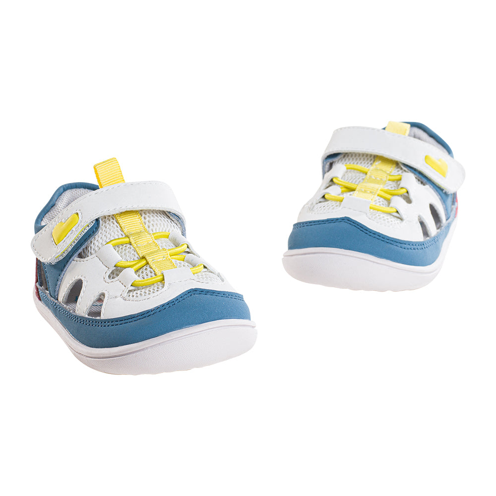 cloudy baby non slip breathable soft sole walking shoes all blue 4