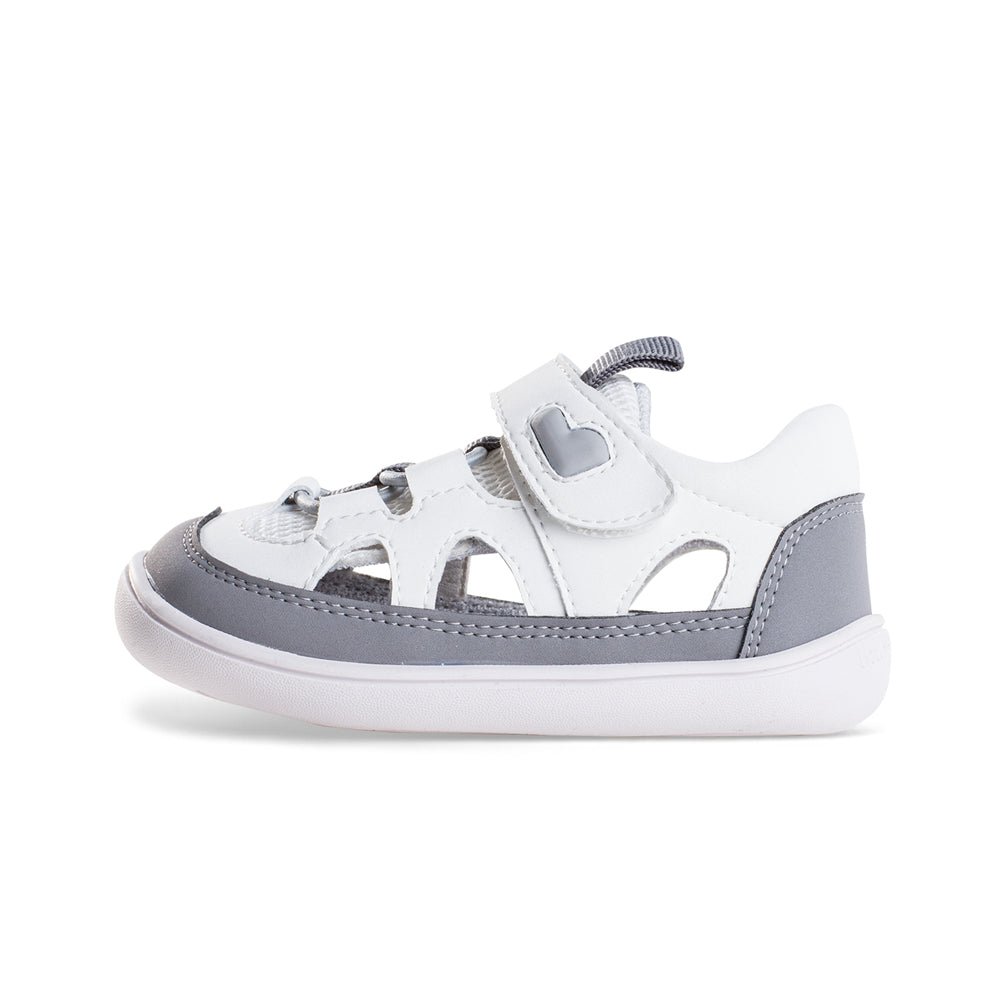 cloudy baby non slip breathable soft sole walking shoes all grey 1