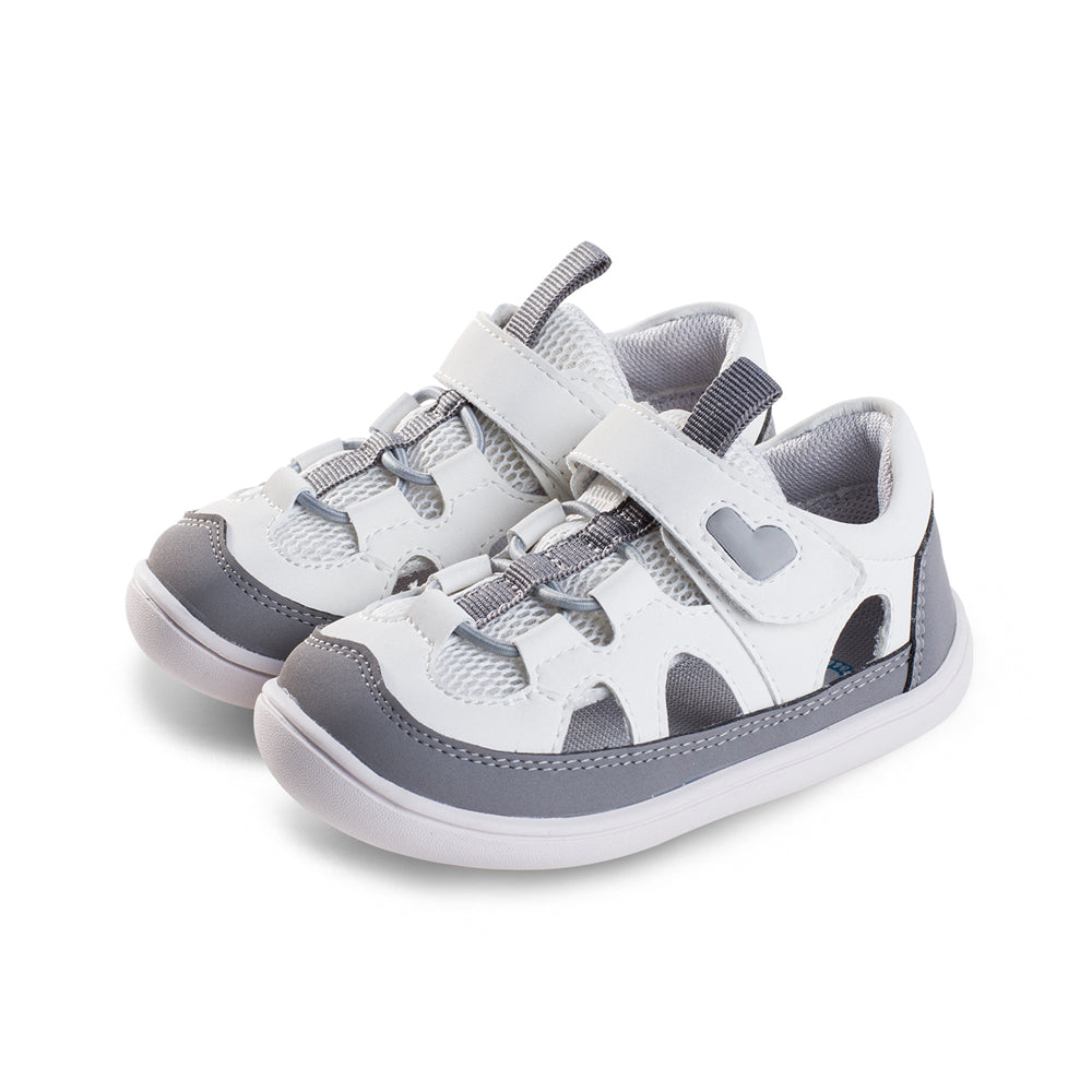 cloudy baby non slip breathable soft sole walking shoes all grey 2