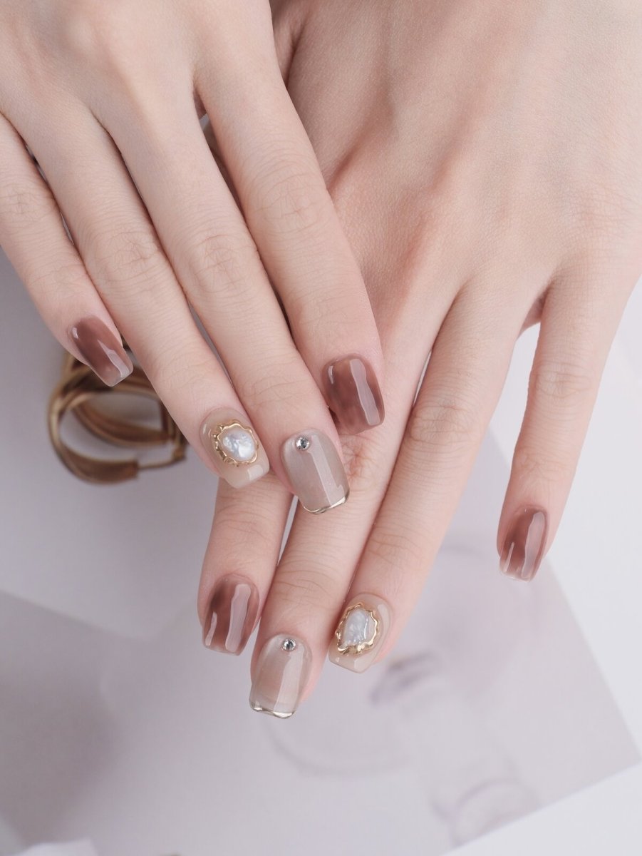 Cocoa Sugar 3D Press-On Nails