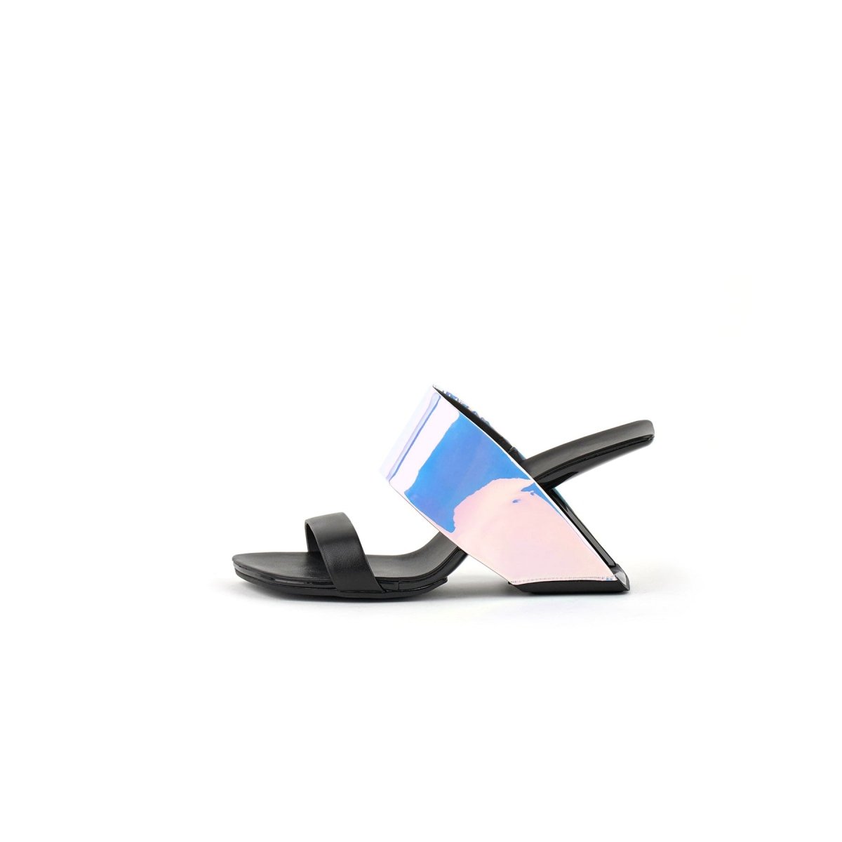 colorful slip on mules all black 1