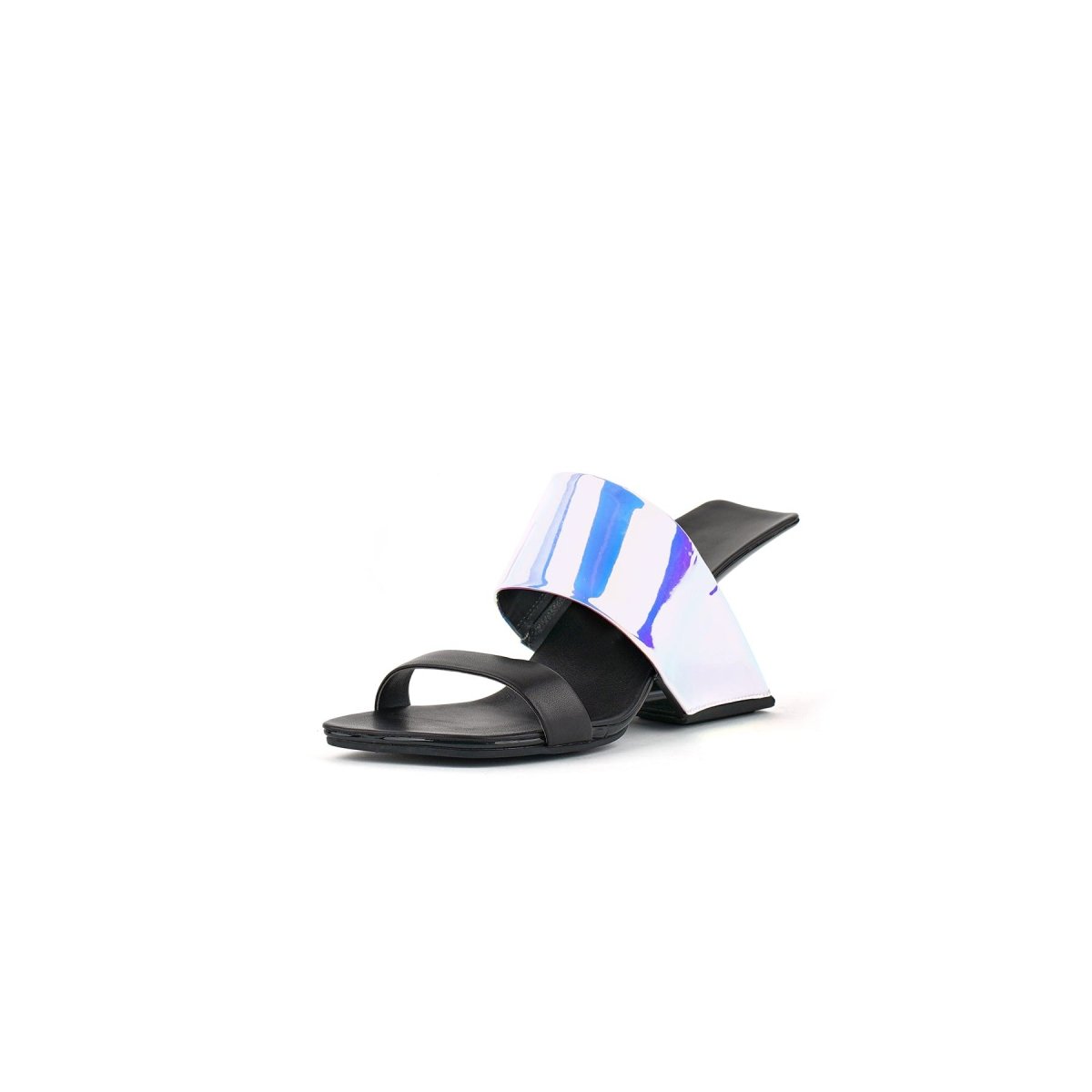colorful slip on mules all black 2