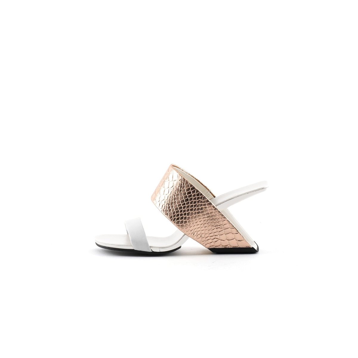 colorful slip on mules all gold 1