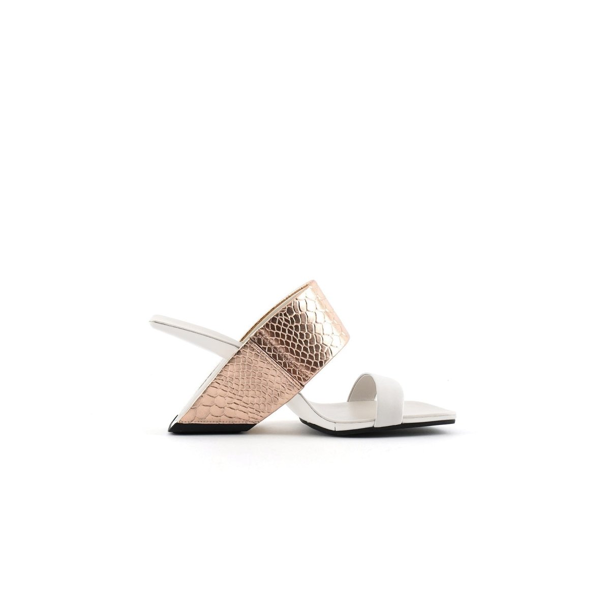 colorful slip on mules all gold 3