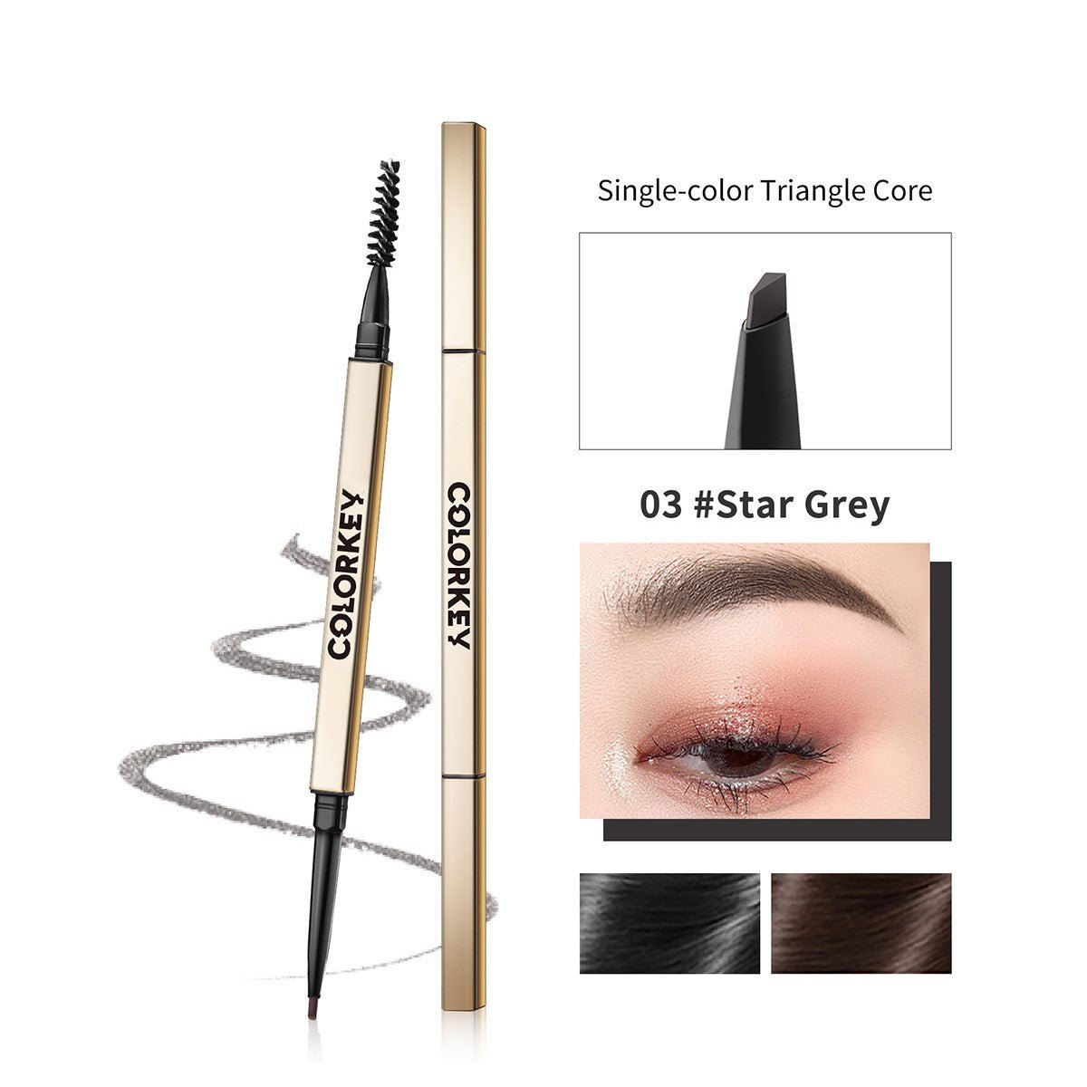 Colorkey Waterproof Dual - ended Sketch Eyebrow Pencil
