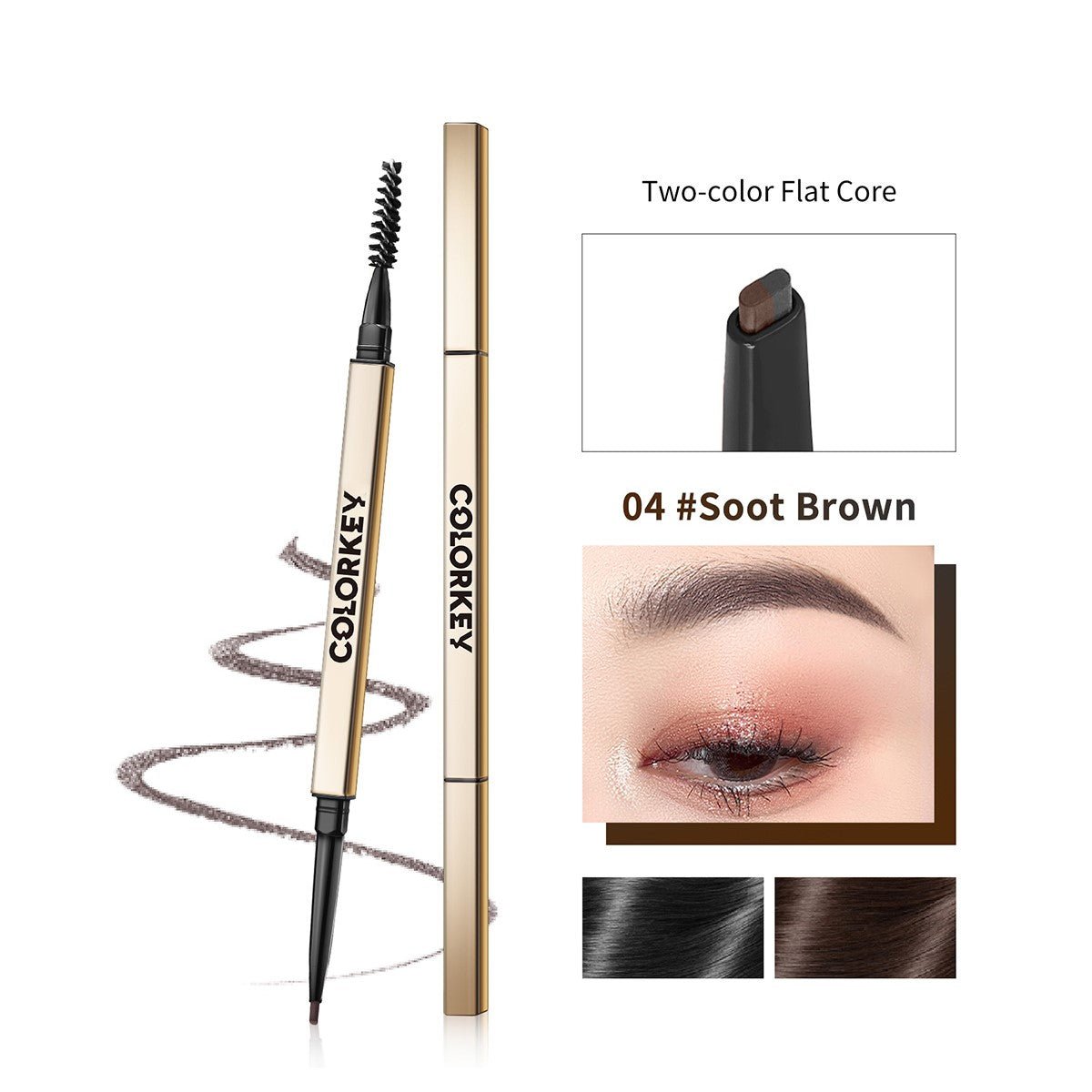 Colorkey Waterproof Dual - ended Sketch Eyebrow Pencil