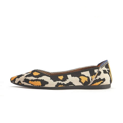 comfortable leopard print pointed toe flats all leopard 1