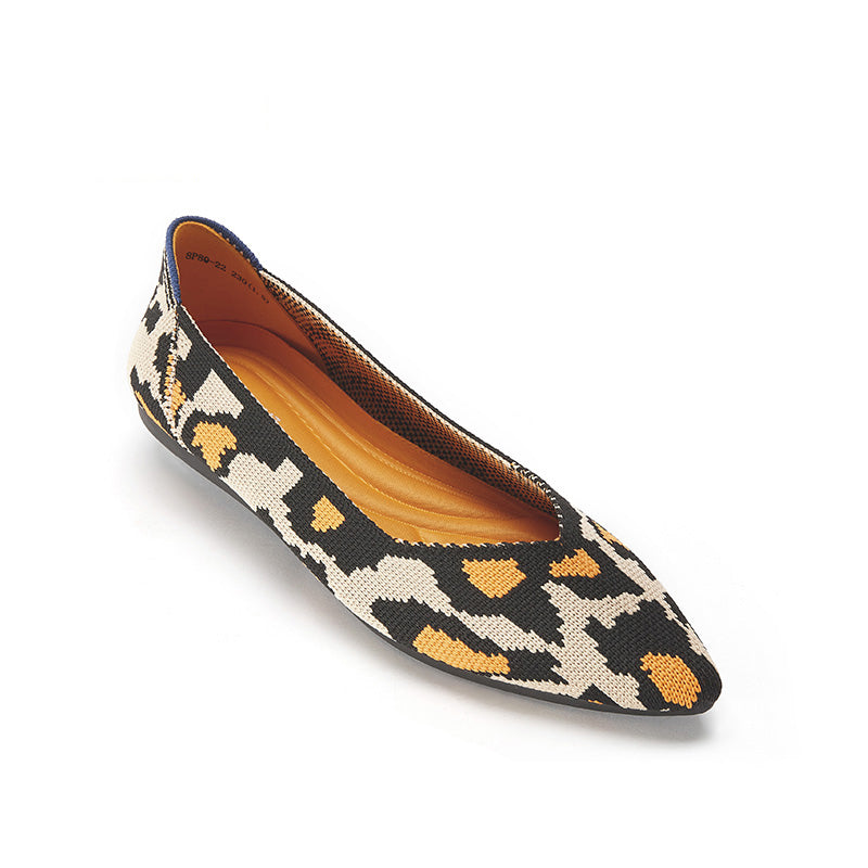 comfortable leopard print pointed toe flats all leopard 4