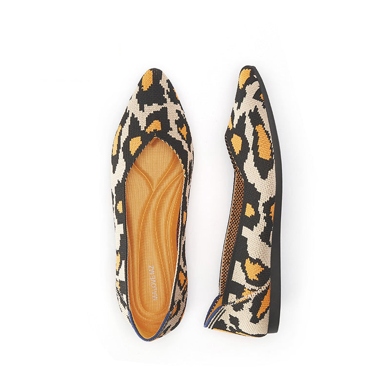 comfortable leopard print pointed toe flats all leopard 5