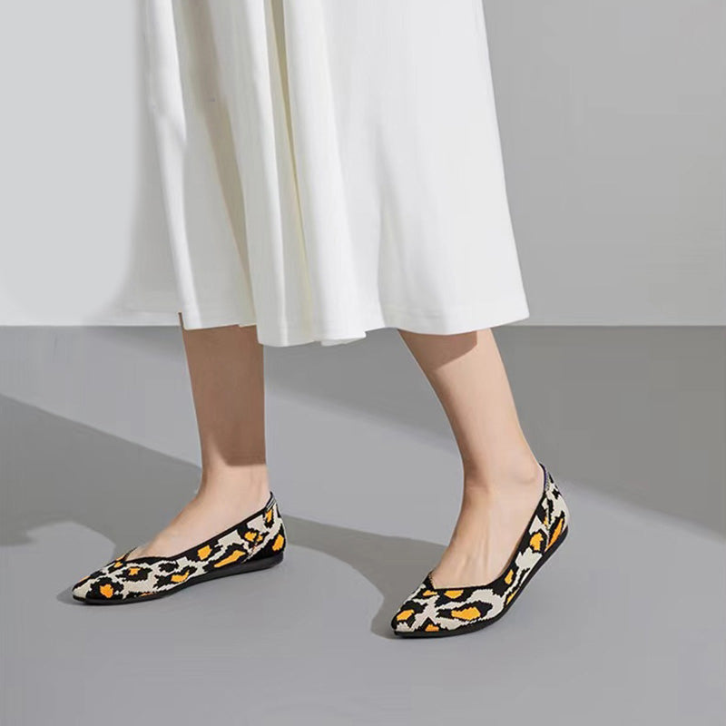 comfortable leopard print pointed toe flats all leopard 6