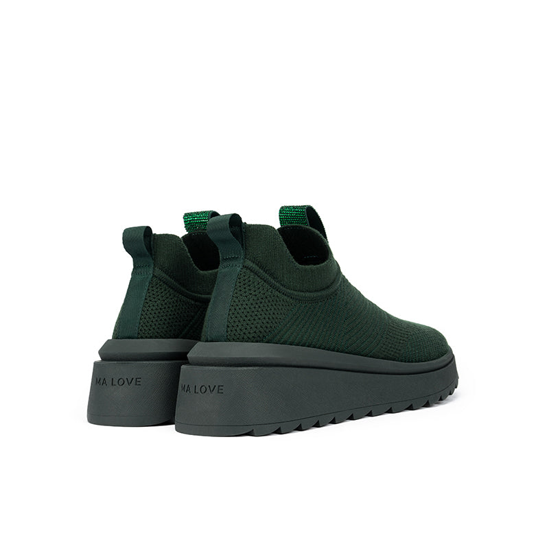 comfortable slip on lightweight walking shoes all green 3