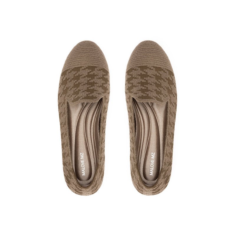 Comfortable Slip On Round Toe Flat Loafers - 0cm