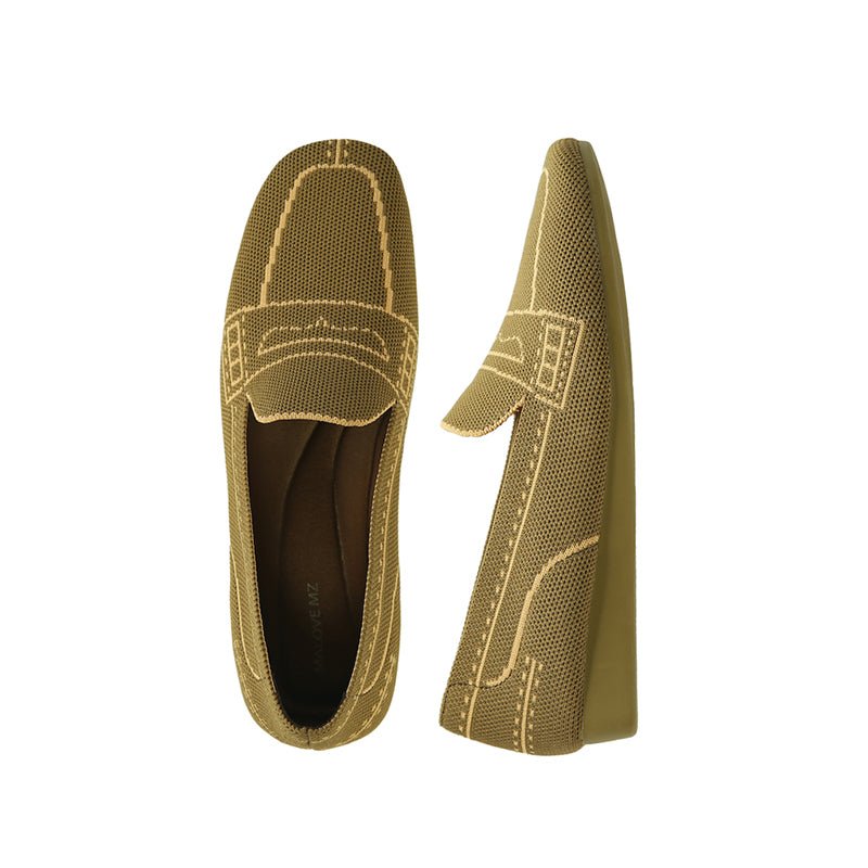 Comfortable Slip On Square Toe Loafers - 0cm