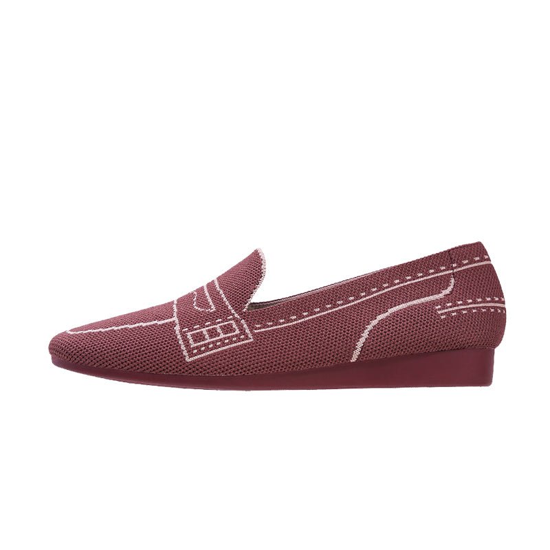 Comfortable Slip On Square Toe Loafers - 0cm