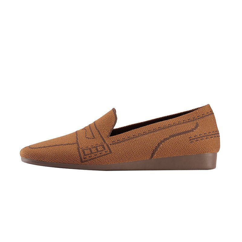 Comfortable Slip On Square Toe Loafers - 0cm