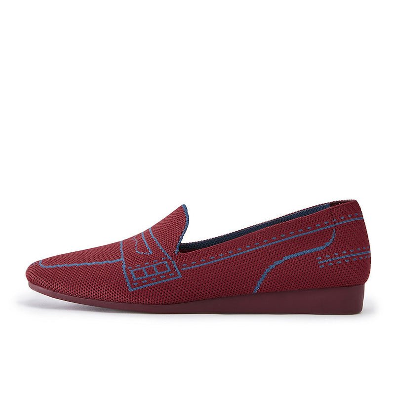 Comfortable Slip On Square Toe Loafers - 0cm