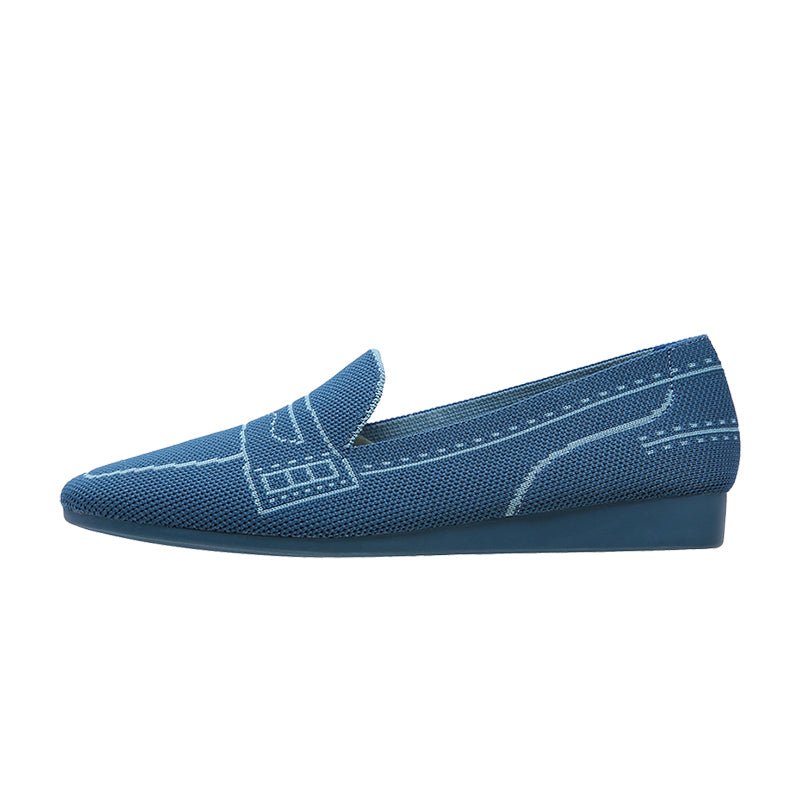 Comfortable Slip On Square Toe Loafers - 0cm