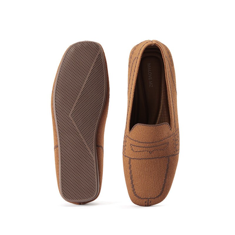 Comfortable Slip On Square Toe Loafers - 0cm