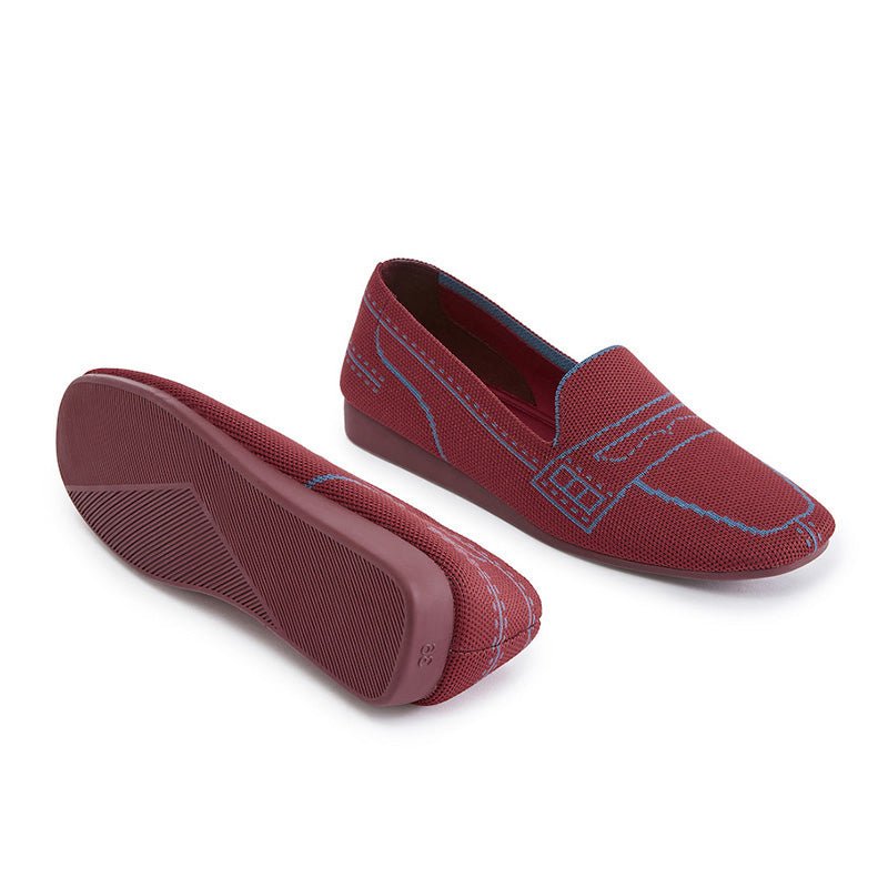 Comfortable Slip On Square Toe Loafers - 0cm