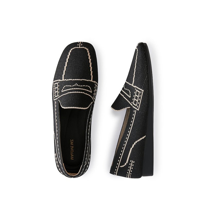 Comfortable Slip On Square Toe Loafers - 0cm