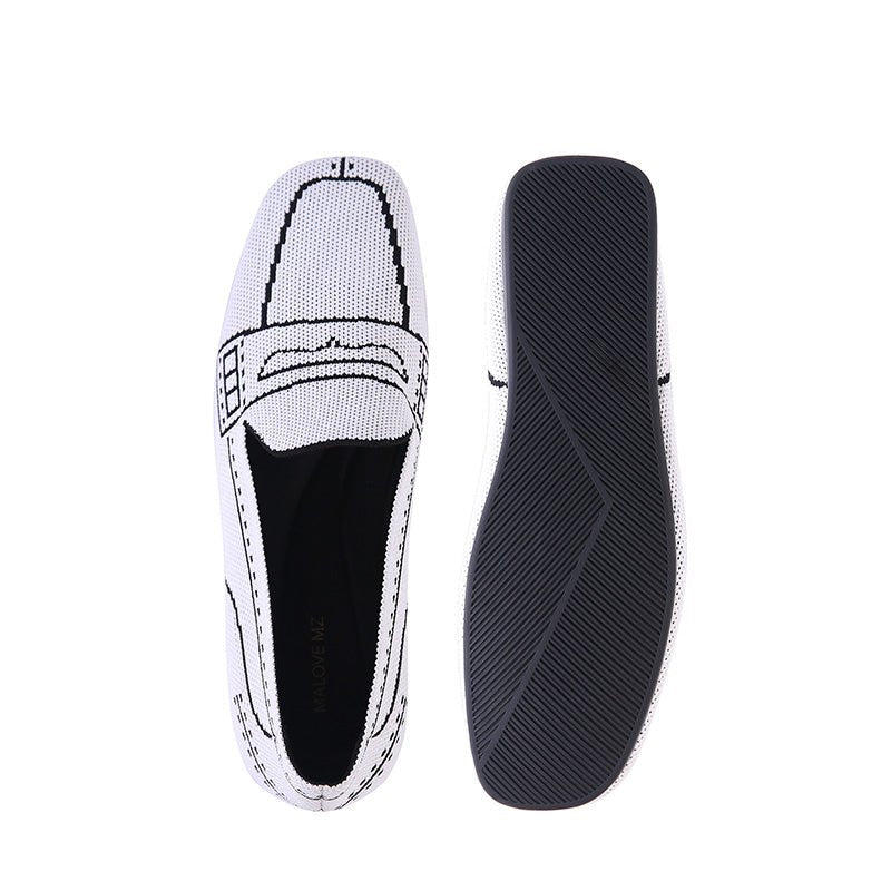 Comfortable Slip On Square Toe Loafers - 0cm