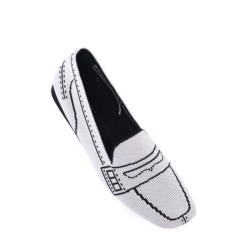Comfortable Slip On Square Toe Loafers - 0cm