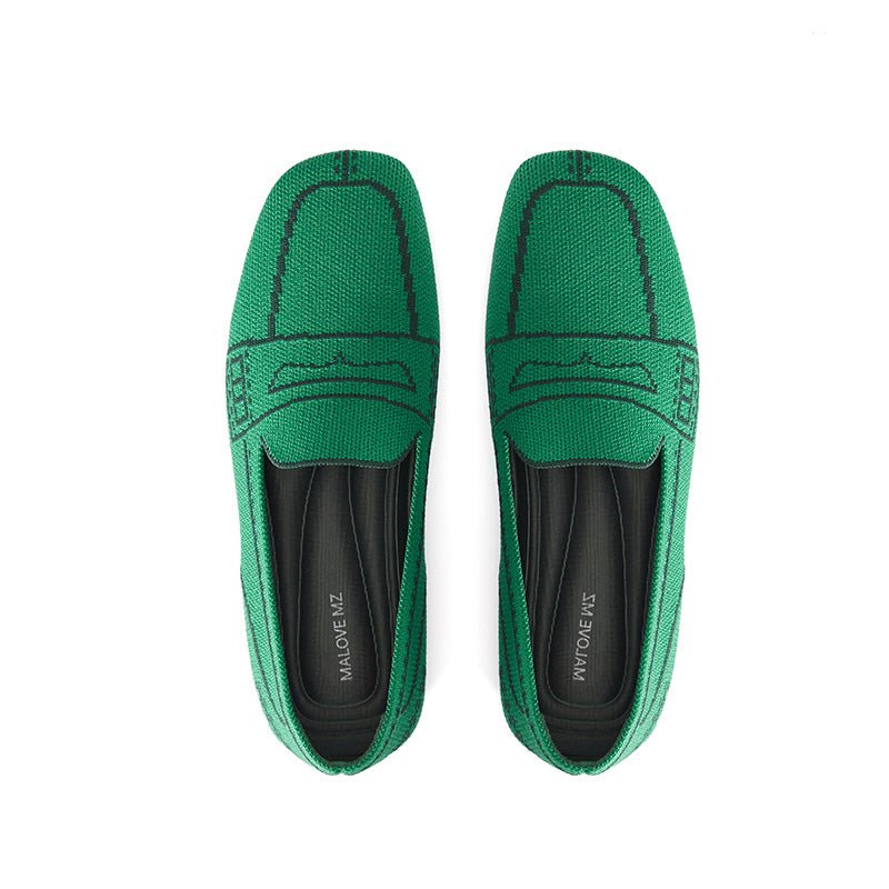 Comfortable Slip On Square Toe Loafers - 0cm