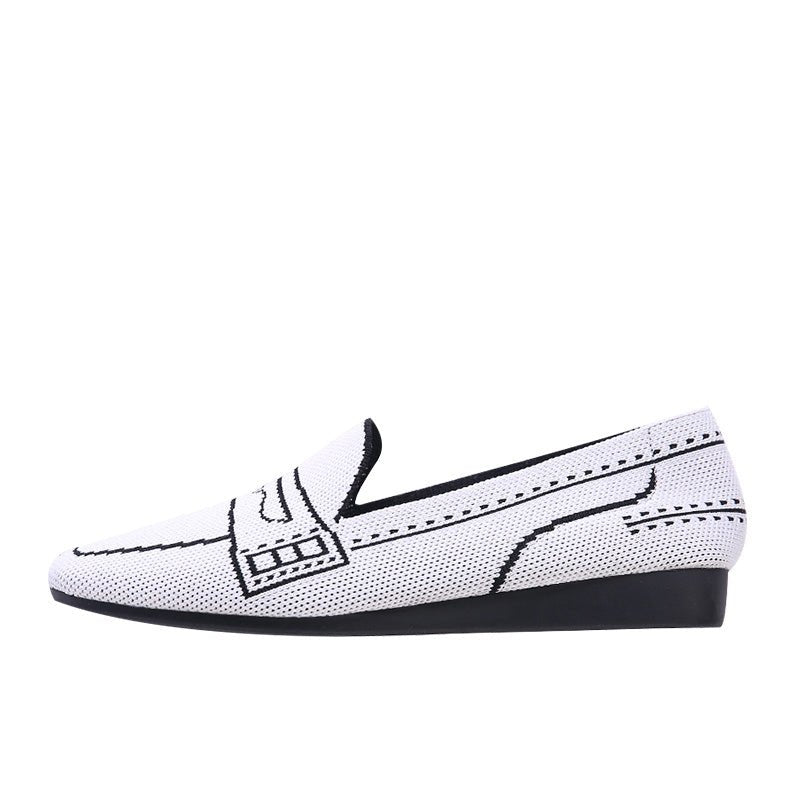 Comfortable Slip On Square Toe Loafers - 0cm