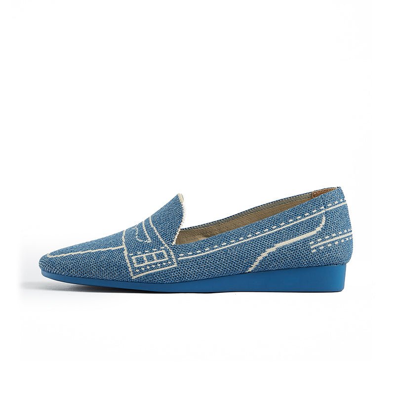 Comfortable Slip On Square Toe Loafers - 0cm