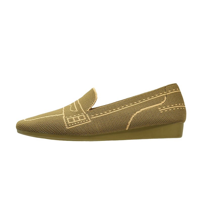 Comfortable Slip On Square Toe Loafers - 0cm