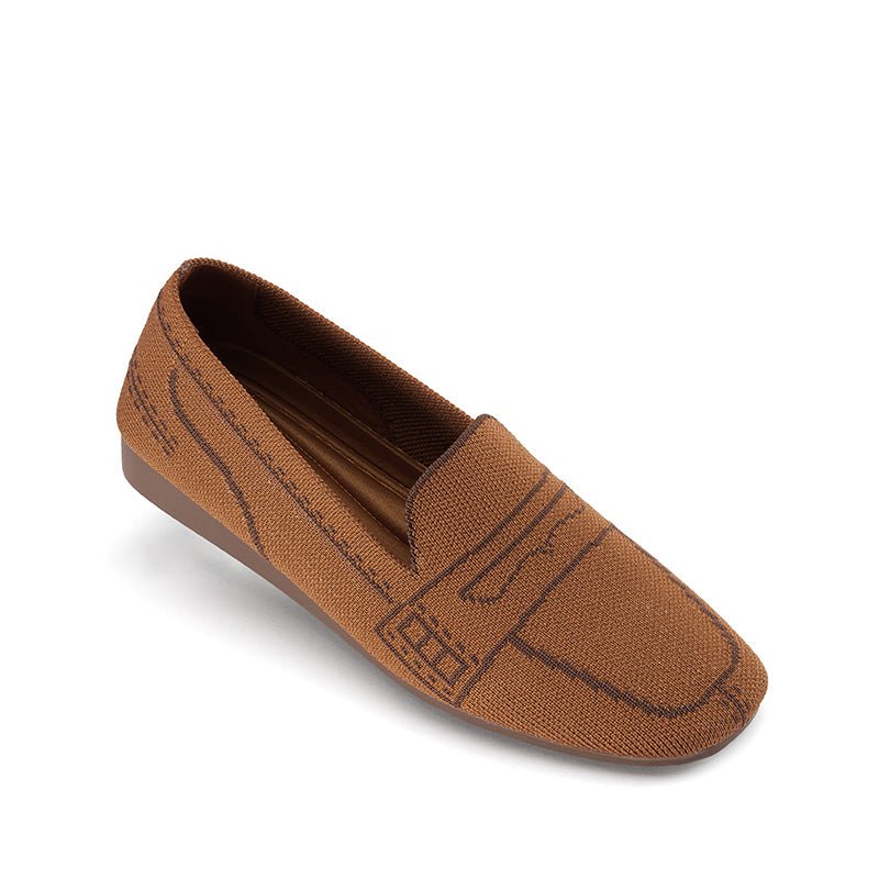 Comfortable Slip On Square Toe Loafers - 0cm