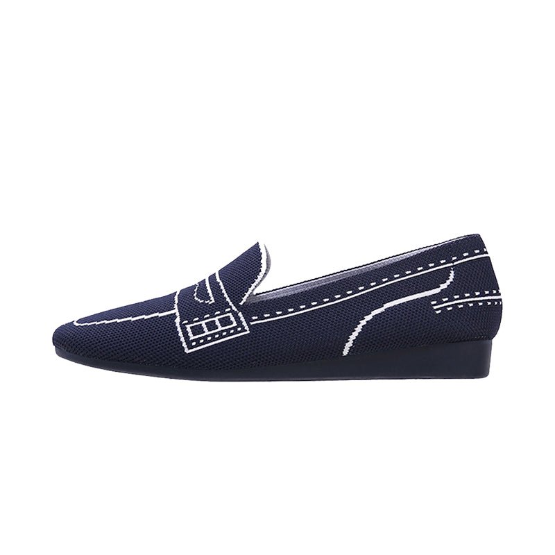 Comfortable Slip On Square Toe Loafers - 0cm