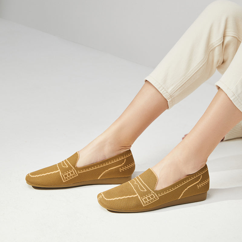 comfortable slip on square toe loafers all avocado 6