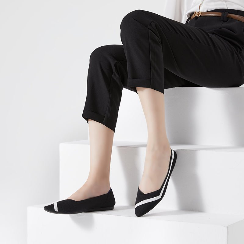 comfortable - woven - striped - pointed - toe - flats_all_black_6.jpg