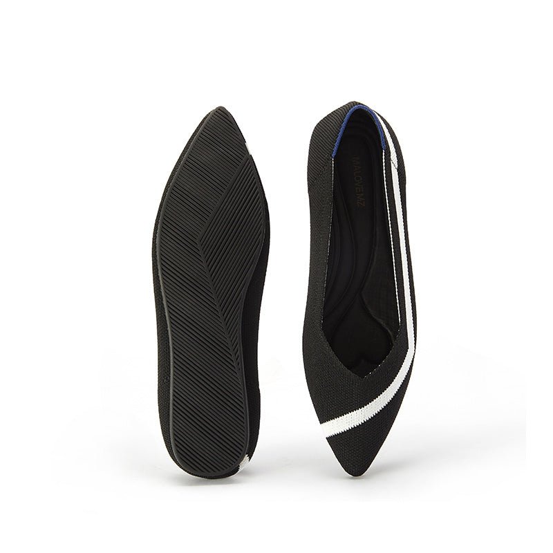 comfortable - woven - striped - pointed - toe - flats_all_black_5.jpg