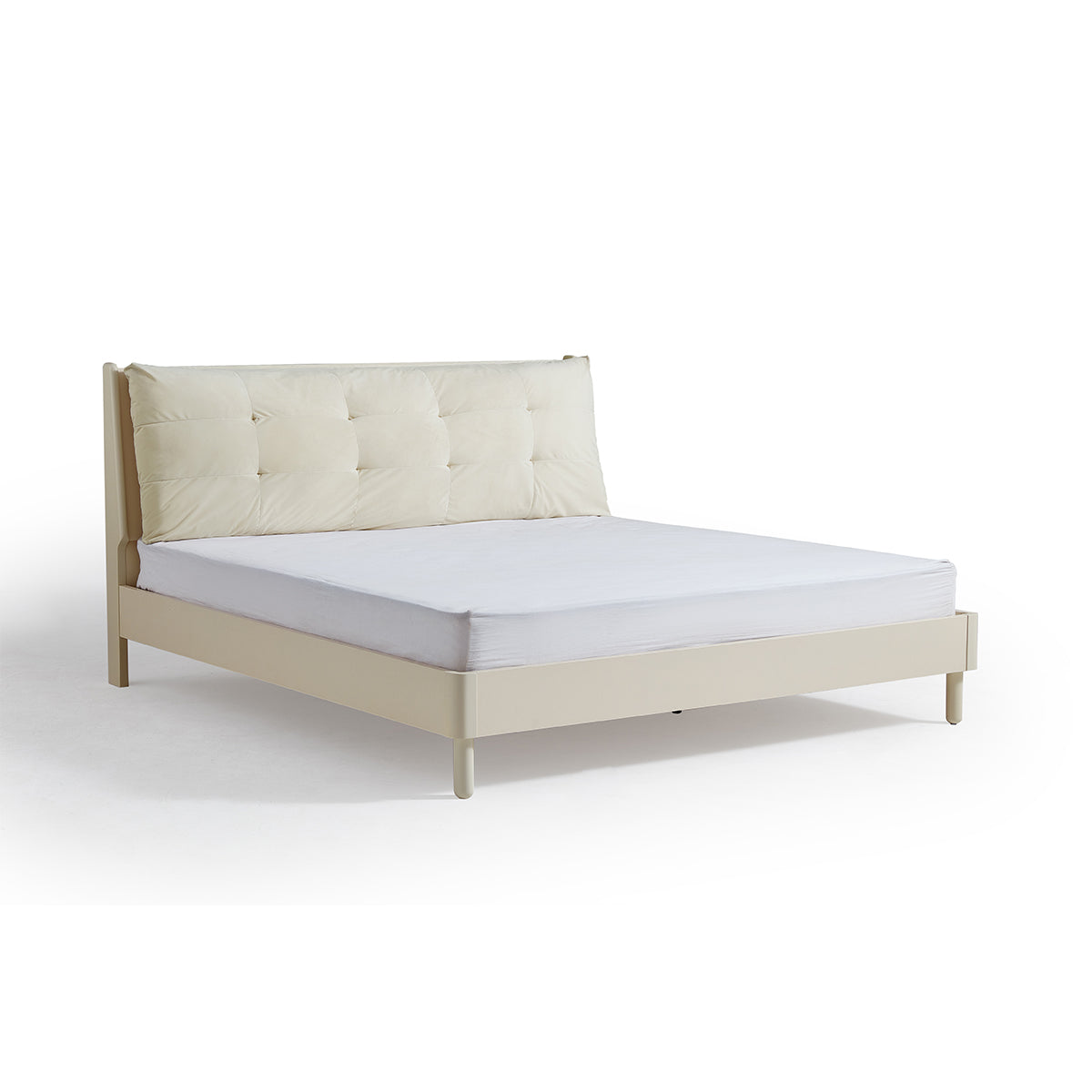 comfy master bed with mattress set all white 10