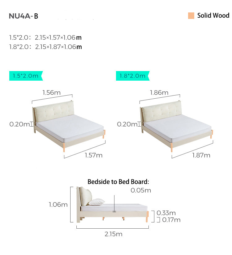 comfy master bed with mattress set all white 14