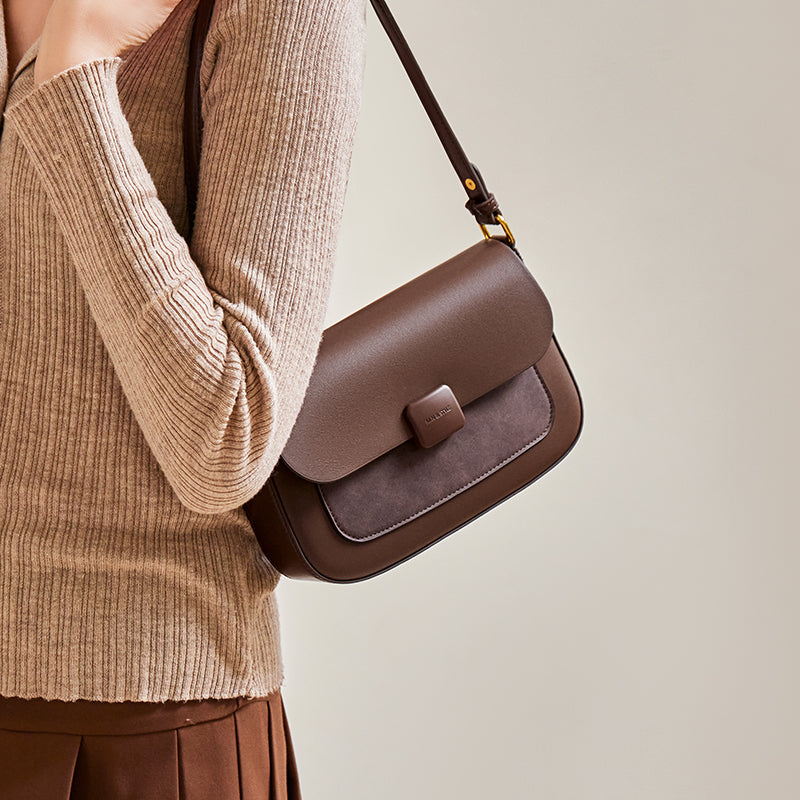 compact coffee leather box shoulder bag all 8