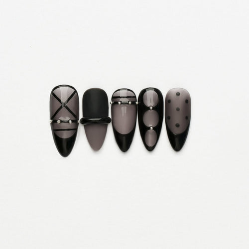 Cool Black Baddie Press-On Nails