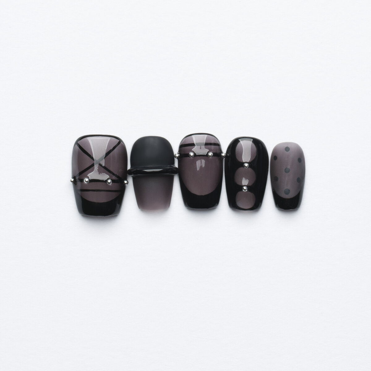Cool Black Baddie Press-On Nails
