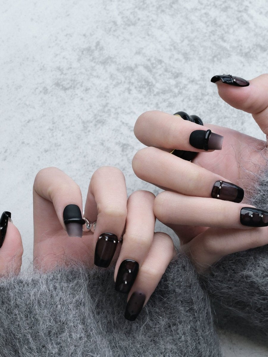 Cool Black Baddie Press-On Nails