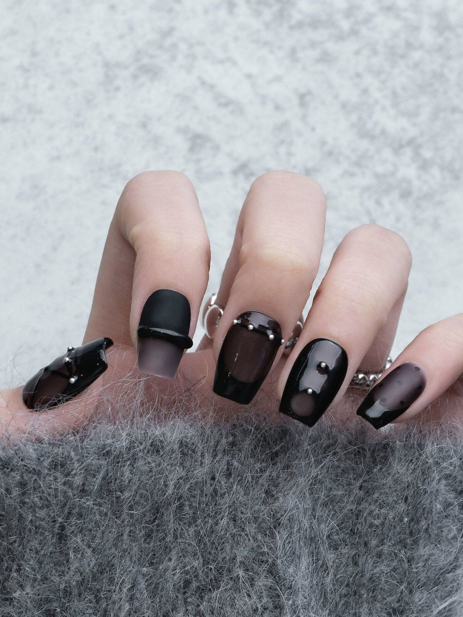 Cool Black Baddie Press-On Nails