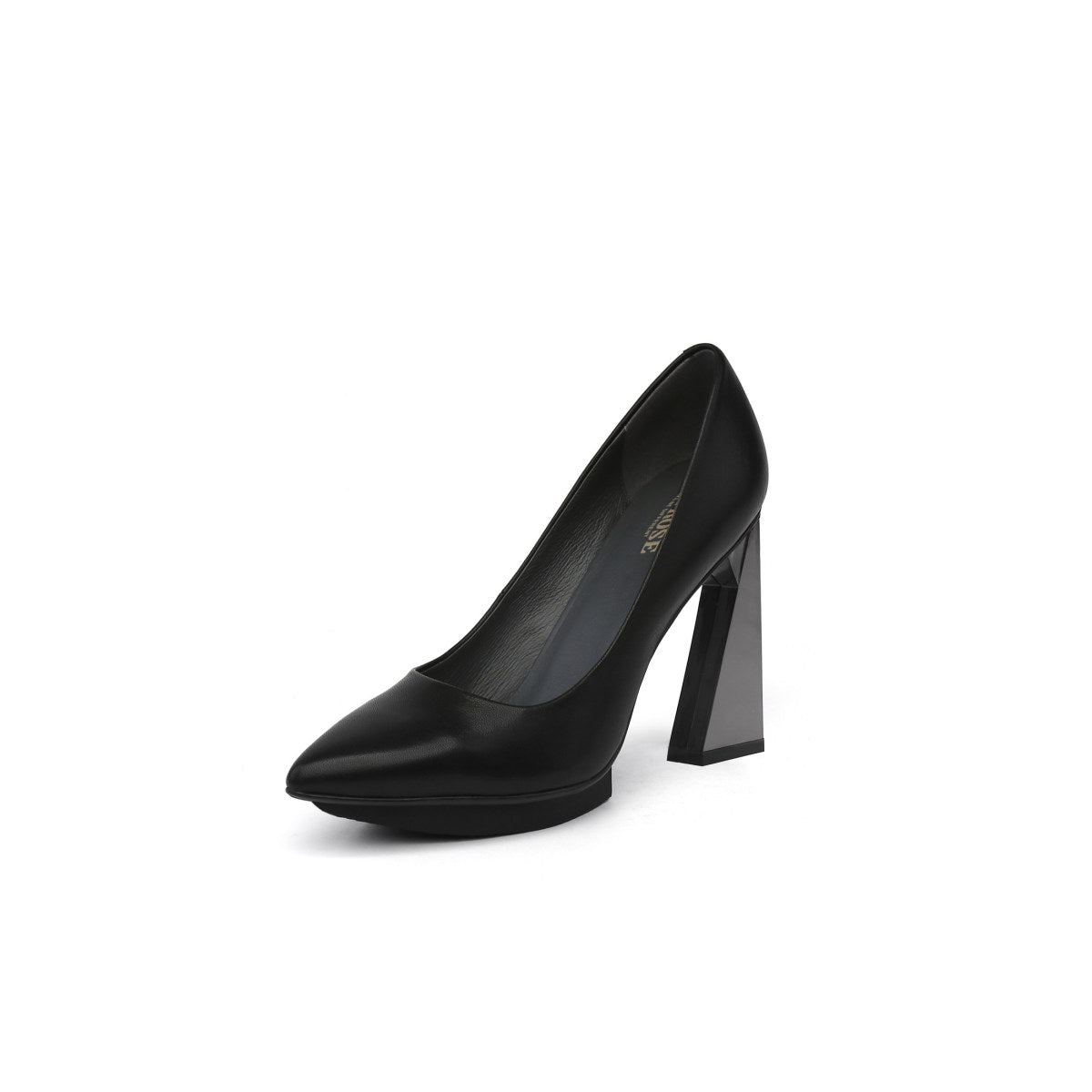 corporate pointed toe pumps all black 2