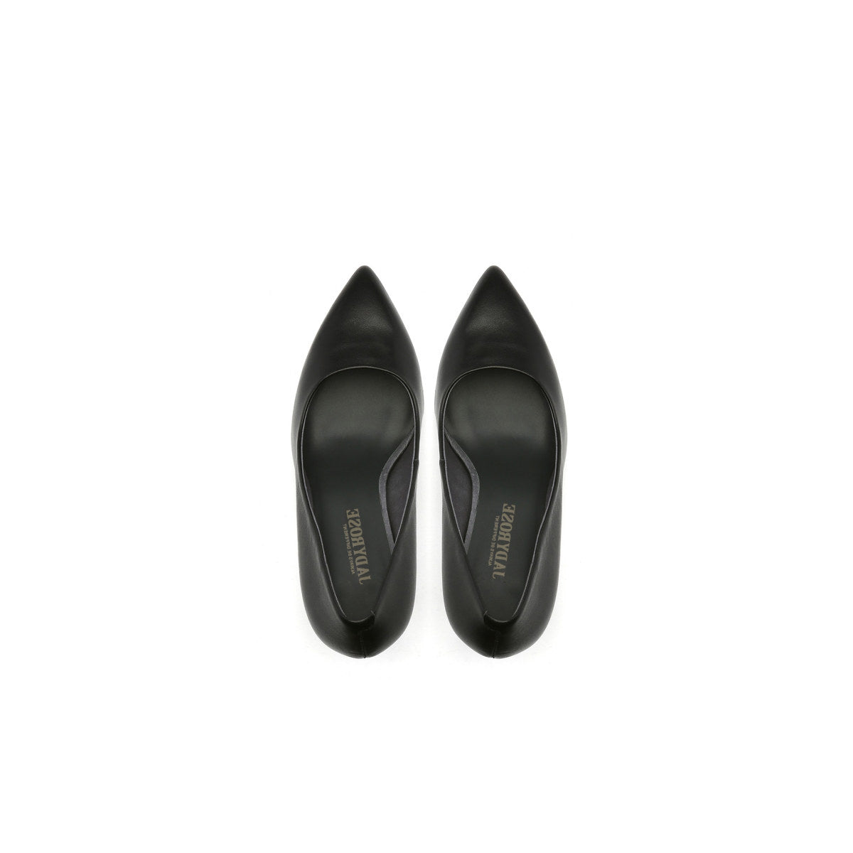 corporate pointed toe pumps all black 6
